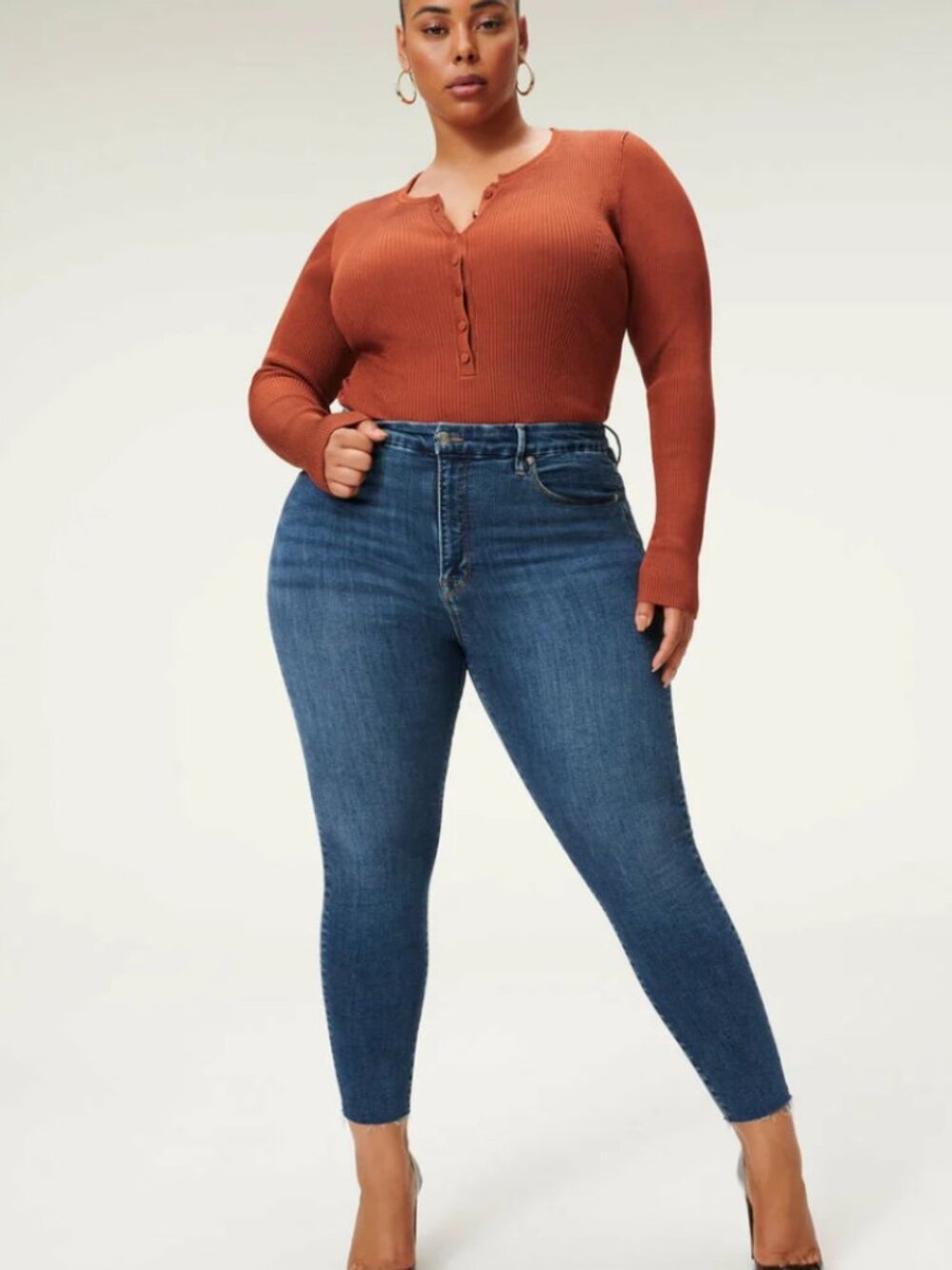 Good American Good Legs Crop 27" | Size 22